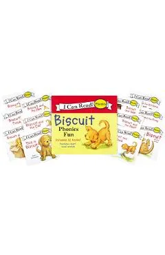 Biscuit 12-Book Phonics Fun!: Includes 12 Mini-Books Featuring Short and Long Vowel Sounds