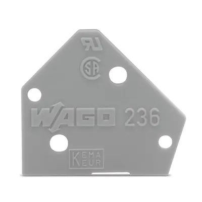 End plate; red