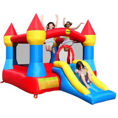 Castel gonflabil albastru Happy Hop 9017