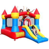 Castel gonflabil albastru Happy Hop 9017