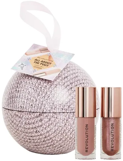 Makeup Revolution Set cadou All About The Pout Lip, 2 piese