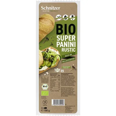 Super Panini Rustic fara Gluten Ecologica/Bio 180g