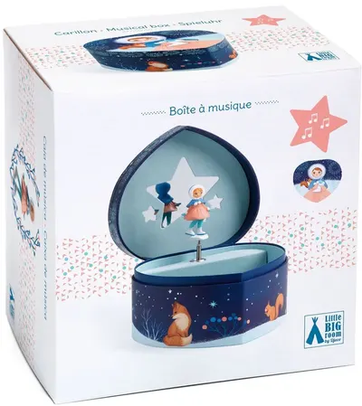 Cutie muzicală de bijuterii Djeco - Patinator artistic