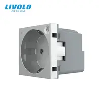 Modul priza simpla Schuko, inteligenta ZigBee, control aplicatie Gri