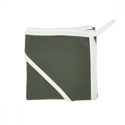 Prosop din muselina 100x100 cm Twins Verde