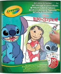 Carte de colorat Crayola - Lilo And Stitch, cu 50 stickere