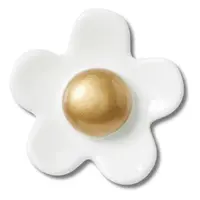 Jibbitz Crocs White Daisy with Gold Center