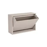 Coș de gunoi gri deschis de montat pe perete din plastic reciclat Mini Box – ReCollector