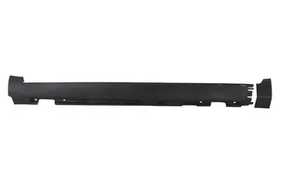 Ornament protectie prag exterior stanga potrivit VOLVO S40 II 2004-2012 - (negru)