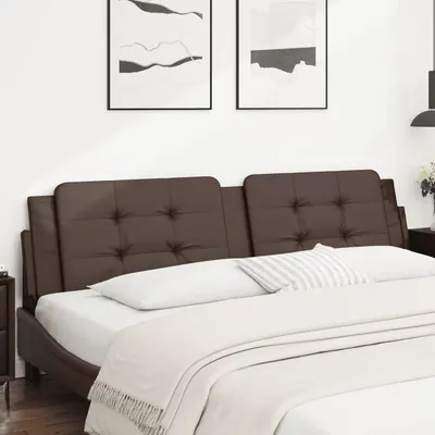 vidaXL Pernă pentru tăblie pat, Zadar, maro, 200 cm, piele artificială