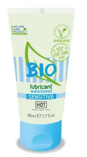 Lubrifiant pe bază de apă, Hot, BIO Sensitiv, 50 ml