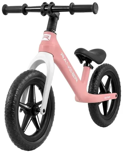 Bicicletă de echilibru Milly Mally - Ranger LED, roz