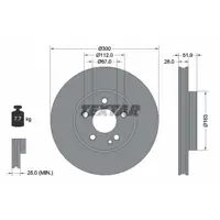 Disc frana TEXTAR 92291803