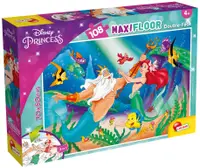 Puzzle cu două fețe Lisciani pentru colorare 108 piese - Mica Sirenă