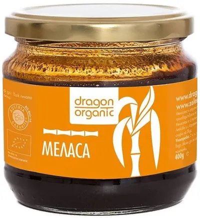 Melasă organică din trestie de zahăr, 400 g, Dragon Superfoods