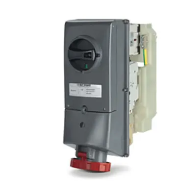 Priza interblocabilan63A 2P+E 3h >50-250V DC 170X380MM terminal cu surub Cu interblocaj mecanic