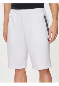 Pantaloni scurti barbati - Emporio Armani 303535094 - Poliester/Viscoza - Alb