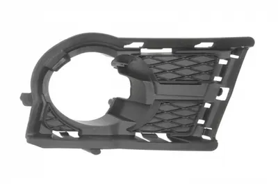 Grila bara fata stanga cu locas proiectoare, plastic, negru VW TIGUAN I intre 2007-2011