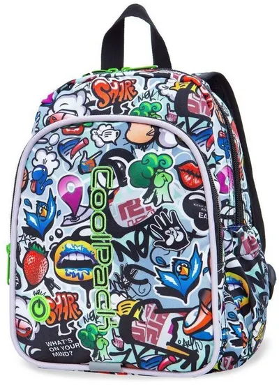 Ghiozdan pentru copii cu LED-uri luminoase Cool Pack Bobby – Graffiti