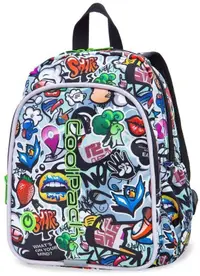 Ghiozdan pentru copii cu LED-uri luminoase Cool Pack Bobby – Graffiti