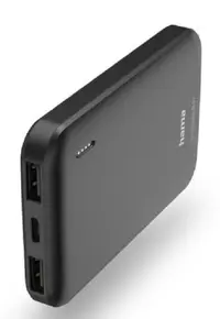 Baterie portabilă Hama - Pocket 5, 5000 mAh, antracit