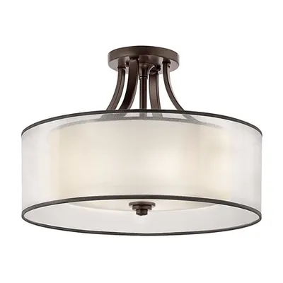 Plafoniera Lacey 4 Light Semi-Flush Mount – Mission Bronze