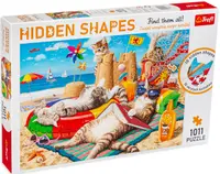 Puzzle Trefl din 1000 de piese - Vacanță pentru pisici