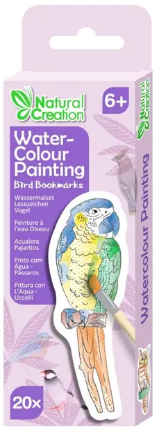 Separator de cărți de colorat Avenir Water - Păsări, 20 buc