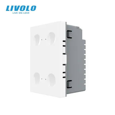 Modul intrerupator cvadruplu tactil, control telecomanda RF, standard italian, 3M Alb