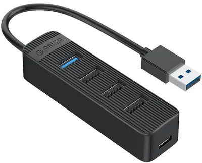 Hub USB Orico - TWU32-4A, 4 porturi, USB-A, negru
