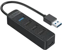 Hub USB Orico - TWU32-4A, 4 porturi, USB-A, negru
