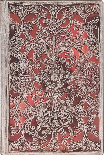 Carnețel Paperblanks Garnet - 13 х 18 cm, 88 coli de hârtie, cu linii largi