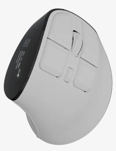 Mouse de gaming Natec - Euphonie Pro, verticală, wireless, albă
