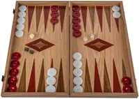 Tablă de joc Manopoulos - Stejar, nuc roșu și nuc american, 48 х 26 cm