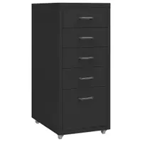 Gossi fiset mobil, negru, 28x41x69 cm, metal