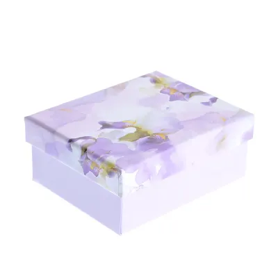 Cutie cadou cu imprimeu floral 10 cm