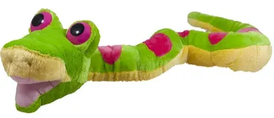 Jucărie de pluș Amek Toys - Șarpe, verde, 114 cm
