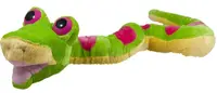 Jucărie de pluș Amek Toys - Șarpe, verde, 114 cm