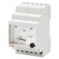 Analogue Voltmeter With Direct Connection - 0/300v - 3 Module