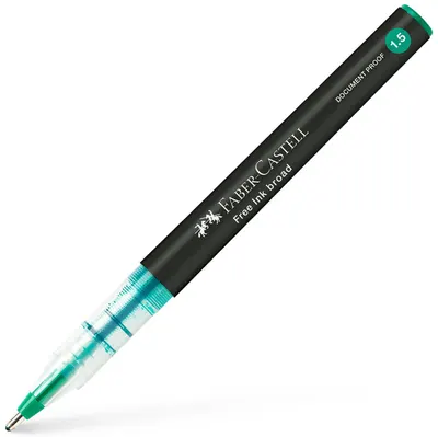 Roller Faber-Castell Free Ink - 1.5 mm, verde