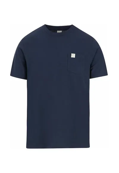 Tricou cu decolteu rotund si buzunar