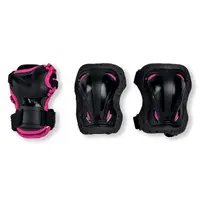 Zestaw ochraniaczy Rollerblade Skate Gear Junior 3 Pack Black Pink