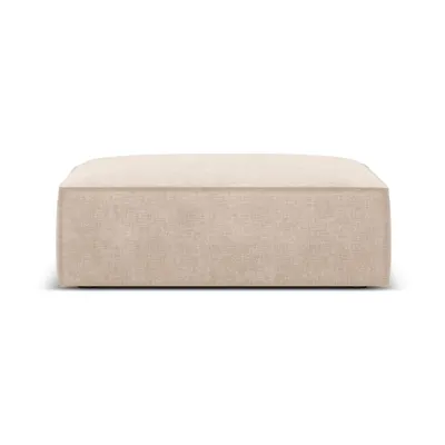 Taburet bej cu tapițerie din chenille Vanda – Mazzini Sofas