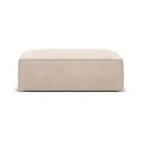 Taburet bej cu tapițerie din chenille Vanda – Mazzini Sofas