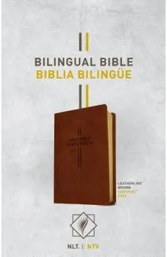 Bilingual Bible / Biblia Biling�e Nlt/Ntv (Leatherlike, Brown)