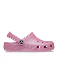 Saboti slingback cu aspect stralucitor - Roz deschis