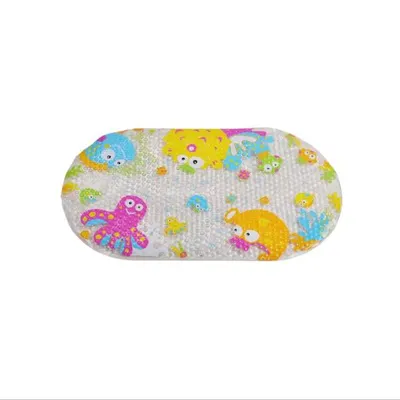 Set de baie Knorr Toys 4 piese, include covoras de baie din PVC 69x39 cm si 3 jucarii lumea subacvatica 6 luni+
