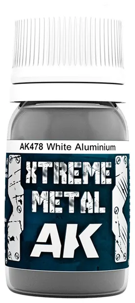 Metalizator AK Interactive - Xtreme White Aluminium (AK478) (30 ml)