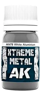 Metalizator AK Interactive - Xtreme White Aluminium (AK478) (30 ml)