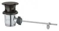 Ventil lavoar Grohe, cu tija, metalic, mat, grafit, 28910AL0